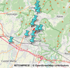 Mappa Via Sabotino, 25128 Brescia BS, Italia (2.835)