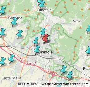 Mappa Via Sabotino, 25128 Brescia BS, Italia (5.66)
