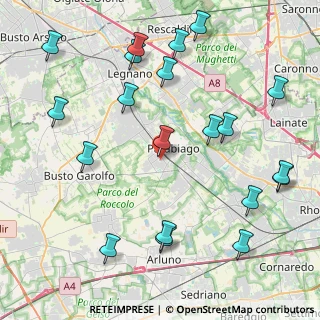 Mappa Via Carlo Cattaneo, 20015 Parabiago MI, Italia (5.107)