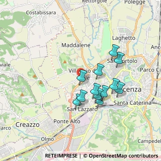 Mappa Via Divisione Acqui, 36100 Vicenza VI, Italia (1.505)