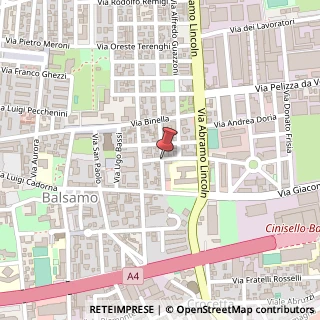 Mappa Via Lincoln, 20092 Cinisello Balsamo, Milano (Lombardia)