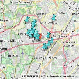 Mappa Via Tommaso Campanella, 20092 Cinisello Balsamo MI, Italia (1.21556)