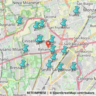 Mappa Via Tommaso Campanella, 20092 Cinisello Balsamo MI, Italia (1.95125)