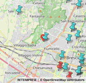Mappa Via Tomaso Ferrando, 25128 Brescia BS, Italia (3.40053)