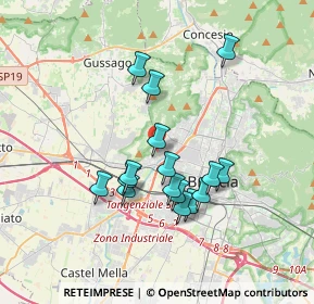 Mappa Via Tomaso Ferrando, 25128 Brescia BS, Italia (3.095)