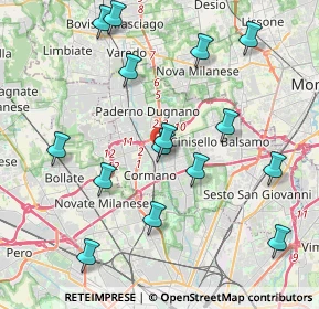 Mappa Viale Enrico Pedretti, 20095 Cusano Milanino MI, Italia (4.37933)