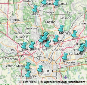 Mappa Viale Enrico Pedretti, 20095 Cusano Milanino MI, Italia (8.9705)