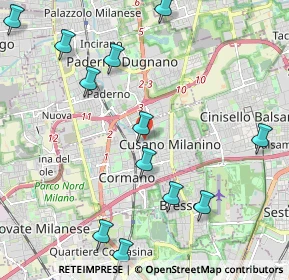 Mappa Viale Enrico Pedretti, 20095 Cusano Milanino MI, Italia (2.938)