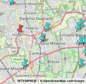 Mappa Viale Enrico Pedretti, 20095 Cusano Milanino MI, Italia (3.1)