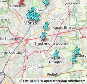 Mappa 20047 Brugherio MB, Italia (4.50077)