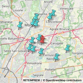 Mappa 20047 Brugherio MB, Italia (3.58071)