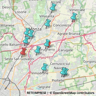 Mappa 20047 Brugherio MB, Italia (4.37333)
