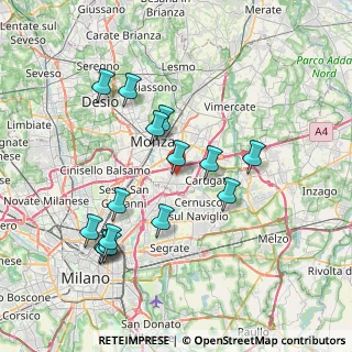 Mappa 20047 Brugherio MB, Italia (7.50733)