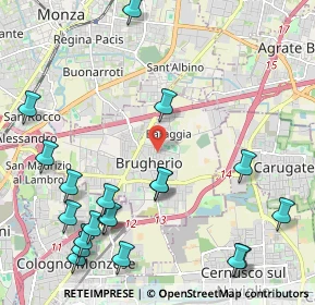 Mappa 20047 Brugherio MB, Italia (2.7235)