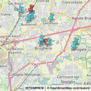 Mappa 20047 Brugherio MB, Italia (2.24909)