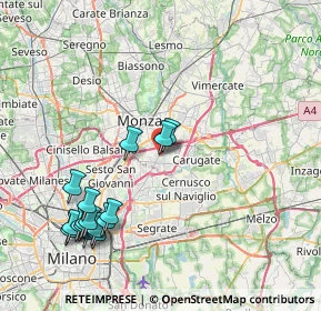 Mappa Via Luigi Galvani, 20047 Brugherio MB, Italia (9.2025)