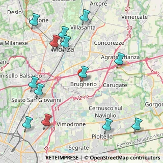 Mappa Via Luigi Galvani, 20047 Brugherio MB, Italia (5.31231)