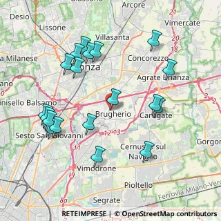 Mappa Via Luigi Galvani, 20047 Brugherio MB, Italia (4.3255)