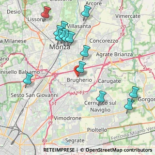 Mappa Via Luigi Galvani, 20047 Brugherio MB, Italia (4.56071)