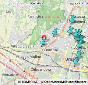 Mappa Via dei Sabbio, 25128 Brescia BS, Italia (2.57333)