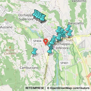 Mappa Via per Muzzano, 13897 Occhieppo Inferiore BI, Italia (0.8725)