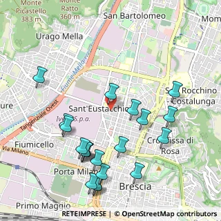 Mappa Via Monte Cimone, 25128 Brescia BS, Italia (1.1605)