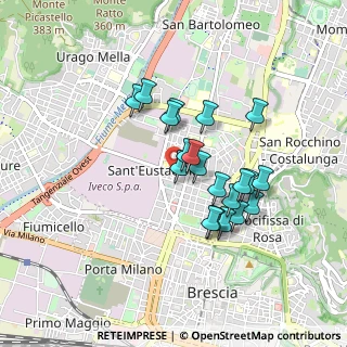 Mappa Via Monte Cimone, 25128 Brescia BS, Italia (0.7205)