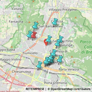 Mappa Via Monte Cimone, 25128 Brescia BS, Italia (1.61375)