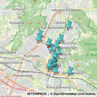 Mappa Via Monte Cimone, 25128 Brescia BS, Italia (1.45)
