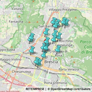 Mappa Via Monte Cimone, 25128 Brescia BS, Italia (1.3745)