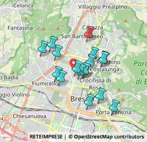 Mappa Via Monte Cimone, 25128 Brescia BS, Italia (1.34176)