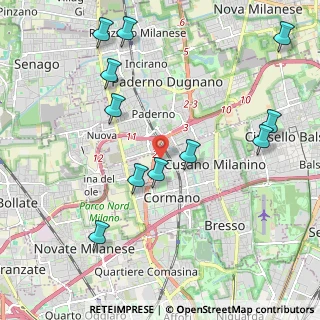 Mappa Via Raffaello Sanzio, 20032 Cormano MI, Italia (2.36727)