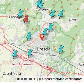 Mappa Via Montello, 25128 Brescia BS, Italia (4.24917)