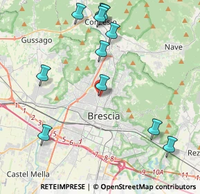 Mappa Via Montello, 25128 Brescia BS, Italia (4.71182)