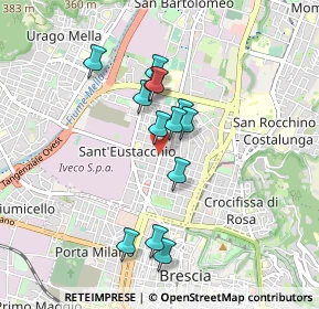 Mappa Via Montello, 25128 Brescia BS, Italia (0.72154)