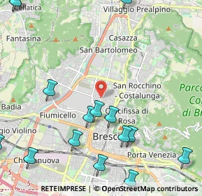 Mappa Via Montello, 25128 Brescia BS, Italia (2.96933)