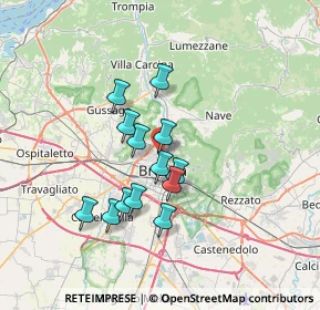 Mappa Via Montello, 25128 Brescia BS, Italia (5.55)