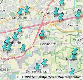Mappa Via Lombardia, 20061 Carugate MI, Italia (2.946)