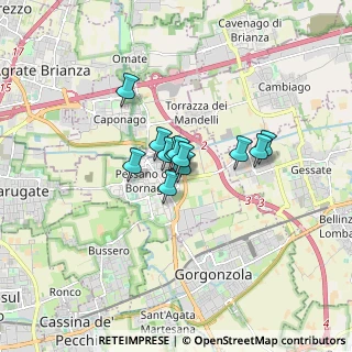 Mappa Via Guglielmo Marconi, 20060 Pessano Con Bornago MI, Italia (0.9125)