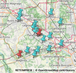 Mappa Piazza Vittorio Emanuele II, 20014 Nerviano MI, Italia (6.63882)