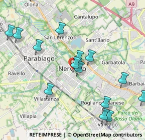 Mappa Piazza Vittorio Emanuele II, 20014 Nerviano MI, Italia (2.51563)