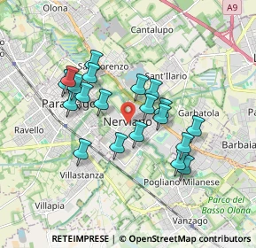Mappa Piazza Vittorio Emanuele II, 20014 Nerviano MI, Italia (1.499)