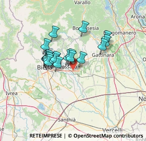 Mappa Via per Castelletto Cervo, 13836 Cossato BI, Italia (10.5295)