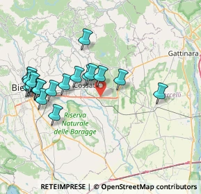 Mappa Via per Castelletto Cervo, 13836 Cossato BI, Italia (8.072)