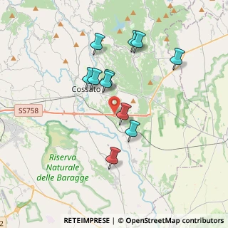 Mappa Via per Castelletto Cervo, 13836 Cossato BI, Italia (3.27455)
