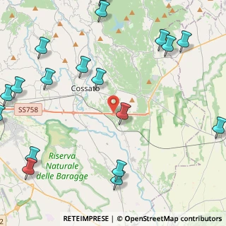 Mappa Via per Castelletto Cervo, 13836 Cossato BI, Italia (6.26111)