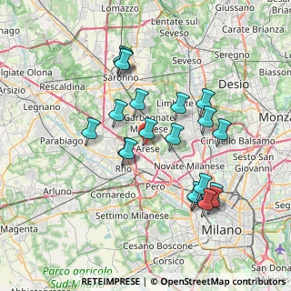 Mappa Piazza Cinque Giornate, 20020 Arese MI, Italia (6.9625)