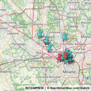 Mappa Piazza Cinque Giornate, 20020 Arese MI, Italia (7.948)