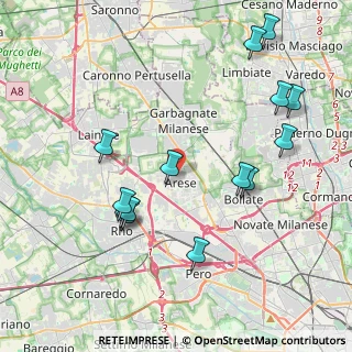 Mappa Piazza Cinque Giornate, 20020 Arese MI, Italia (4.395)