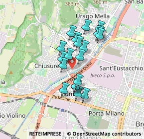 Mappa Via Beniamino Simoni, 25127 Brescia BS, Italia (0.6745)